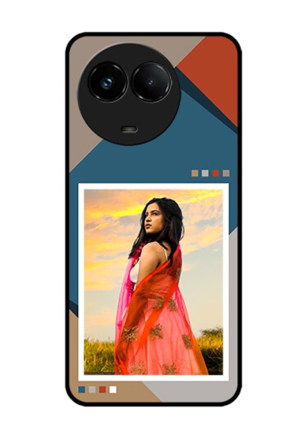 Realme C67 5G Custom Glass Phone Case - Retro Color Pallet Design