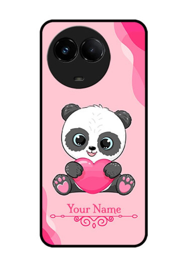 Realme C67 5G Custom Glass Phone Case - Cute Panda Design