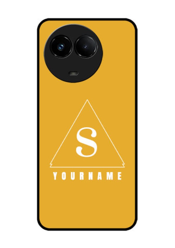 Realme C67 5G Custom Glass Phone Case - Simple Triangle Design