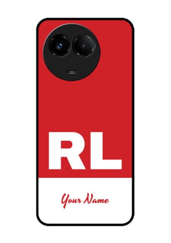 Realme C67 5G Custom Glass Phone Case - Dual Tone Custom Text Design