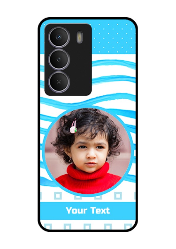 Realme C71 5G Custom Glass Phone Case - Simple Blue Case Design