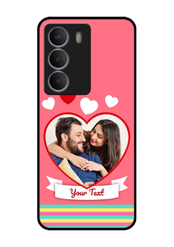 Realme C71 5G Custom Glass Phone Case - Love Shapes Doodle Design