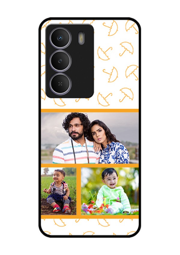 Realme C71 5G Custom Glass Phone Case - Yellow Pattern Design