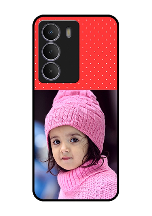 Realme C71 5G Custom Glass Phone Case - Red Pattern Design