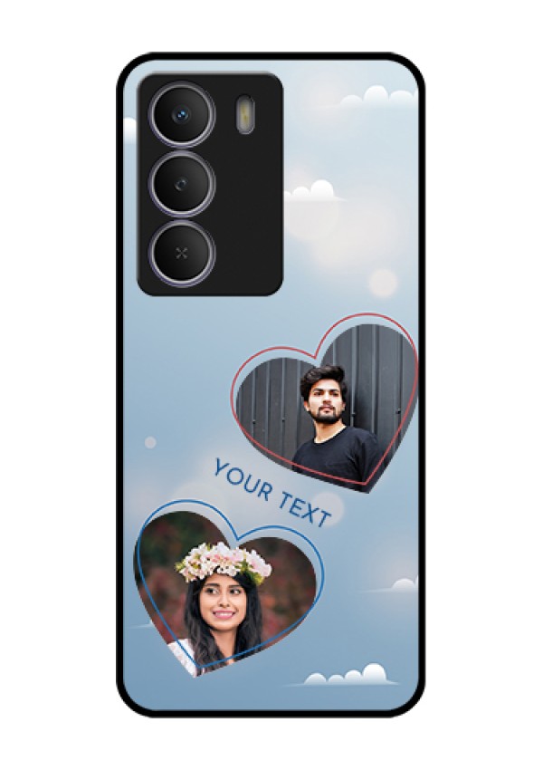 Realme C71 5G Custom Glass Phone Case - Blue Color Couple Design