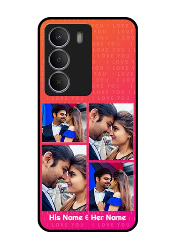 Realme C71 5G Custom Glass Phone Case - I Love You Pink Design