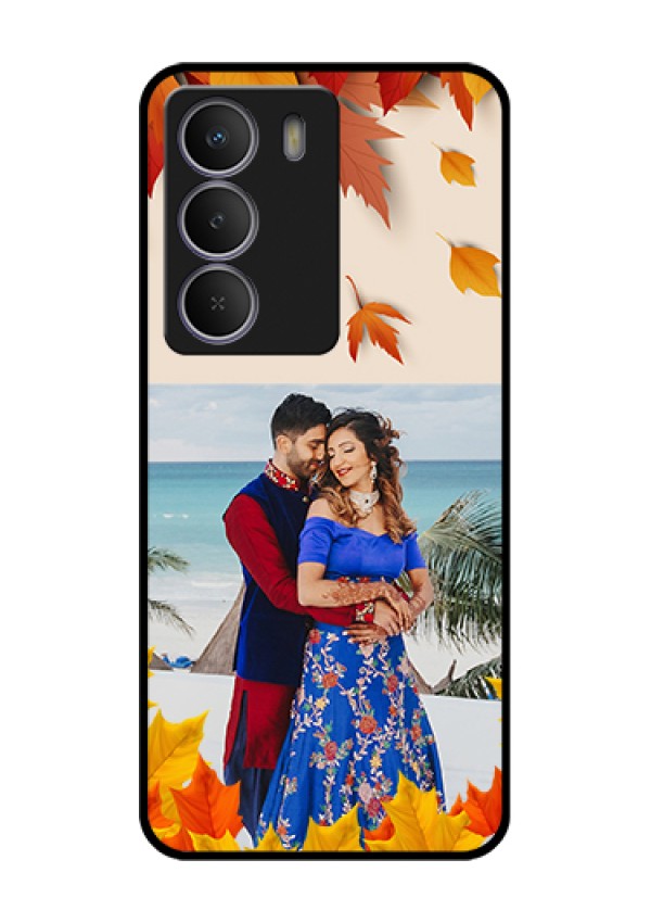 Realme C71 5G Custom Glass Phone Case - Autumn Maple Leaves Design