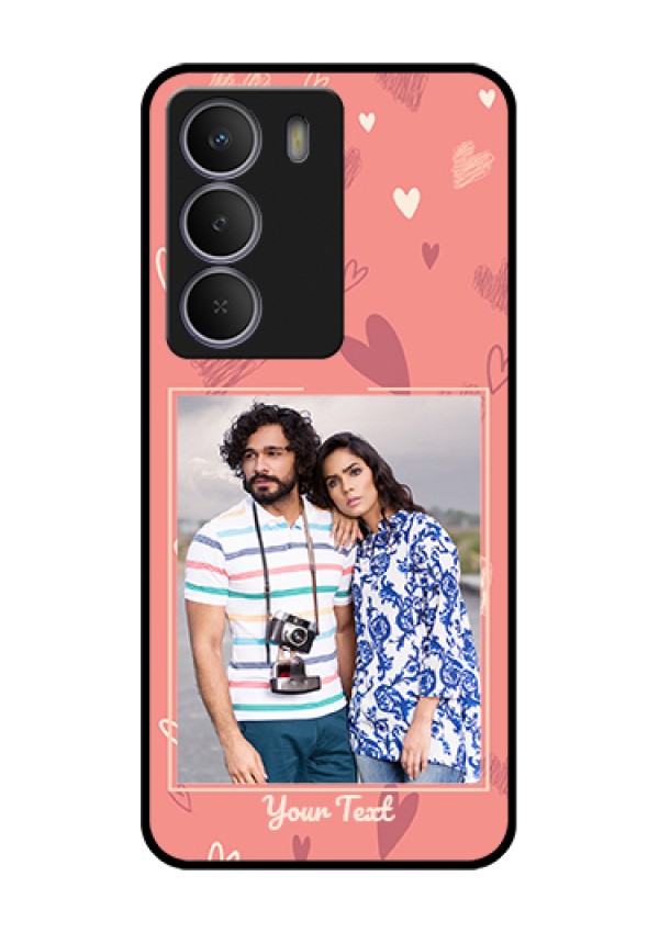 Realme C71 5G Custom Glass Phone Case - Love Doodle Art Design