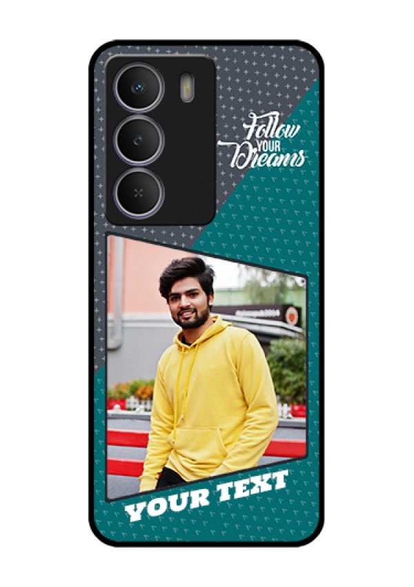 Realme C71 5G Custom Glass Phone Case - Background Pattern Design With Quote