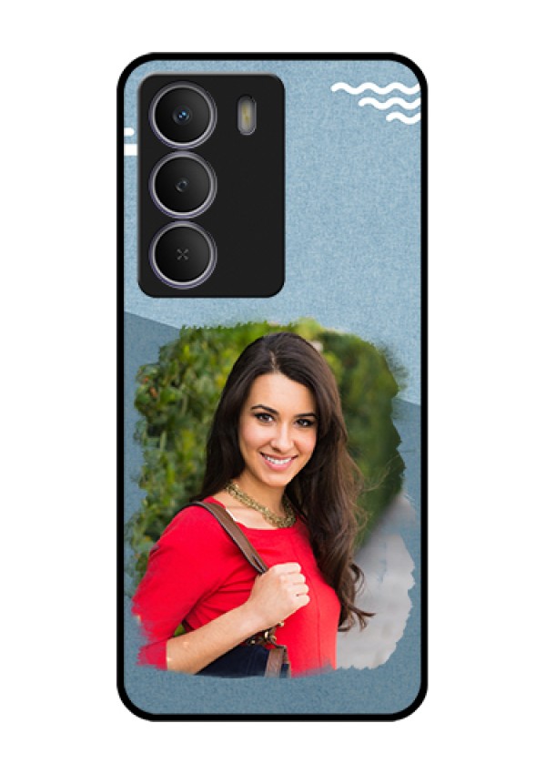 Realme C71 5G Custom Glass Phone Case - Grunge Line Art Design