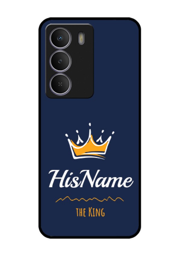 Realme C71 5G Custom Glass Phone Case - King With Name Design