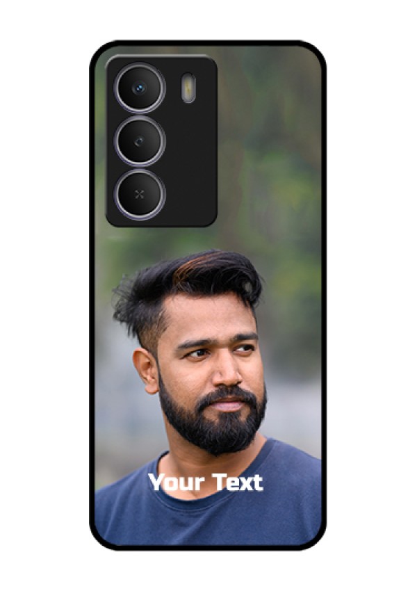 Realme C71 5G Custom Glass Phone Case - Photo With Text Design