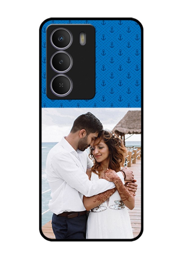 Realme C73 5G Custom Glass Phone Case - Blue Anchors Design