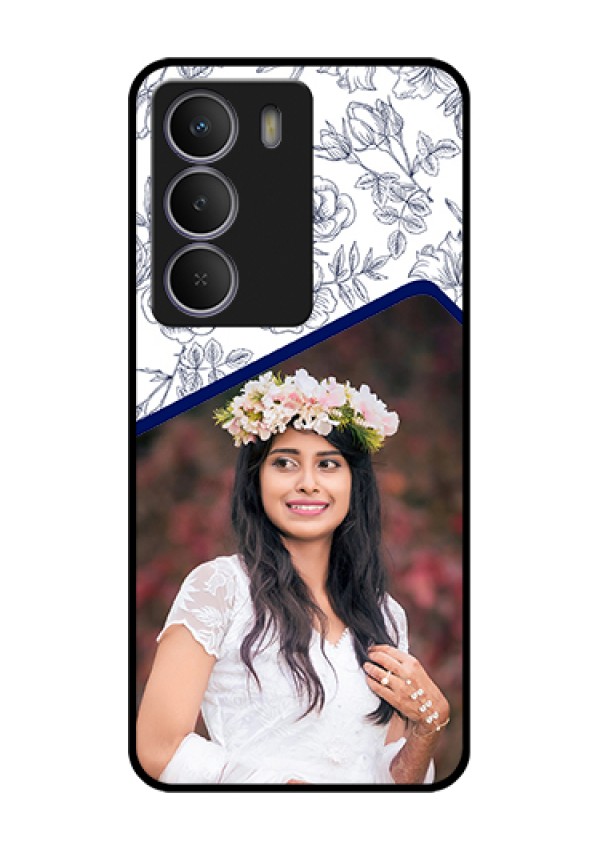 Realme C73 5G Custom Glass Phone Case - Classy Floral Design