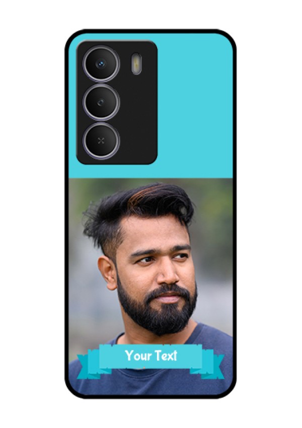 Realme C73 5G Custom Glass Phone Case - Blue Color Design