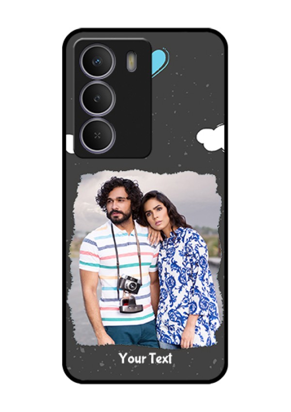 Realme C73 5G Custom Glass Phone Case - Splashes With Love Doodles Design