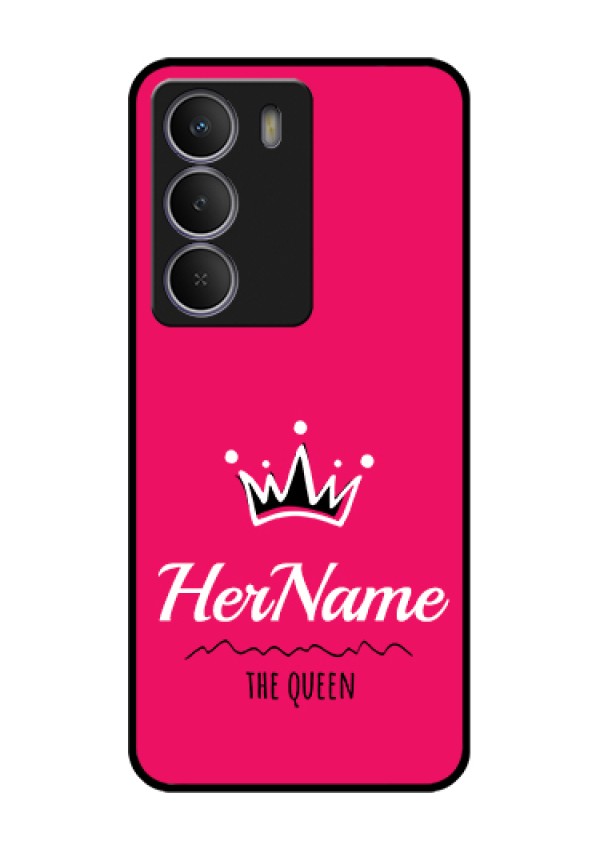 Realme C73 5G Custom Glass Phone Case - Queen With Name Design