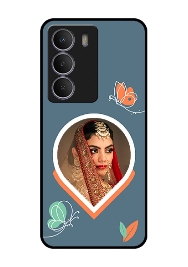 Realme C73 5G Custom Glass Phone Case - Droplet Butterflies Design