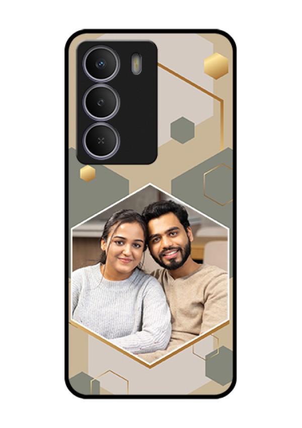 Realme C73 5G Custom Glass Phone Case - Stylish Hexagon Pattern Design