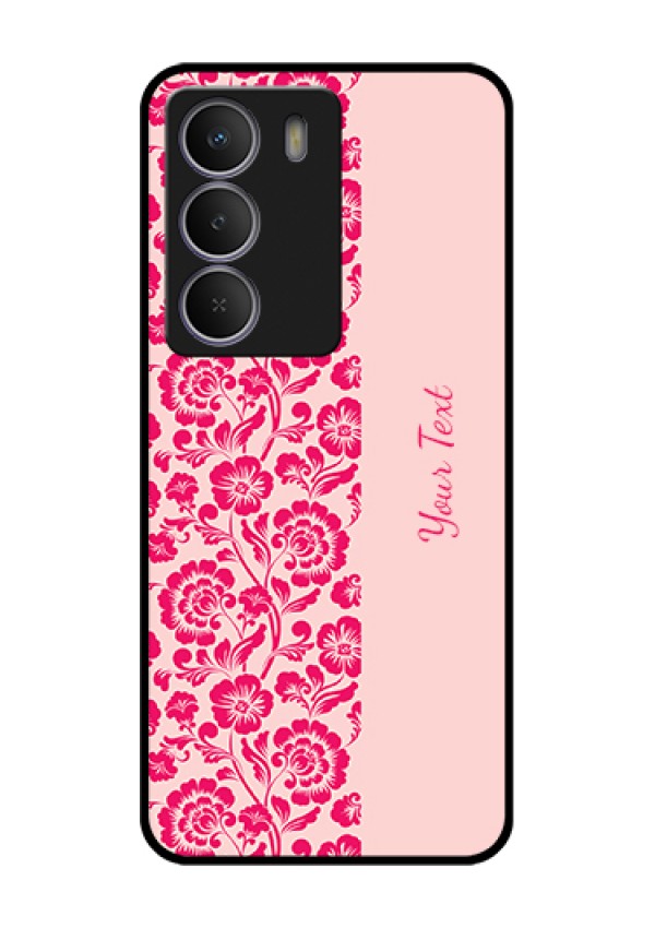 Realme C73 5G Custom Glass Phone Case - Attractive Floral Pattern Design