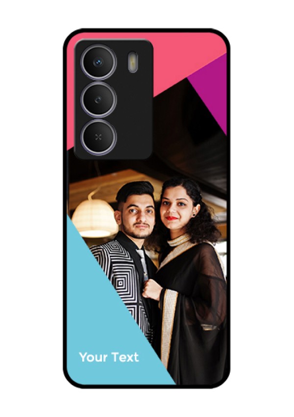 Realme C73 5G Custom Glass Phone Case - Stacked Triple Colour Design