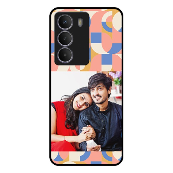 Realme C73 5G Custom Glass Phone Case - Semi - Circle Maze Pattern Design