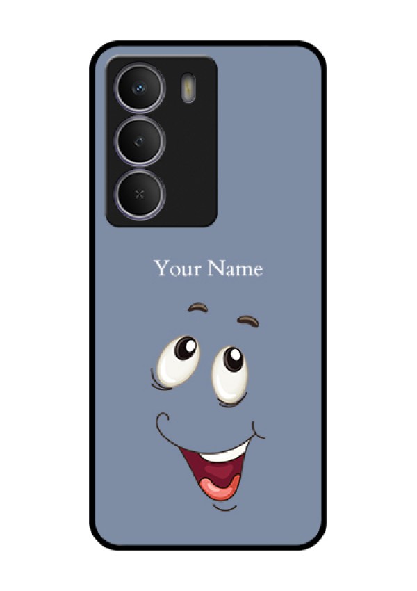 Realme C73 5G Custom Glass Phone Case - Laughing Cartoon Face Design
