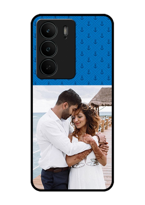Realme C75 5G Custom Glass Phone Case - Blue Anchors Design