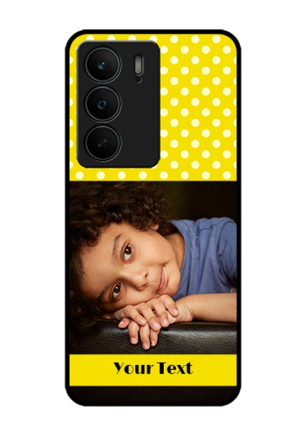 Realme C75 5G Custom Glass Phone Case - Bright Yellow Case Design