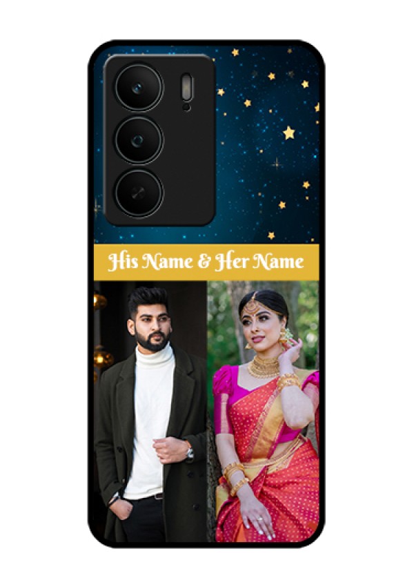 Realme C75 5G Custom Glass Phone Case - Galaxy Stars Backdrop Design