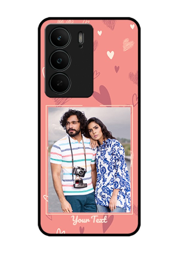 Realme C75 5G Custom Glass Phone Case - Love Doodle Art Design