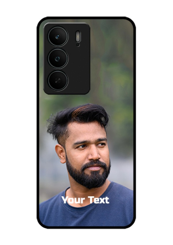 Realme C75 5G Custom Glass Phone Case - Photo With Text Design