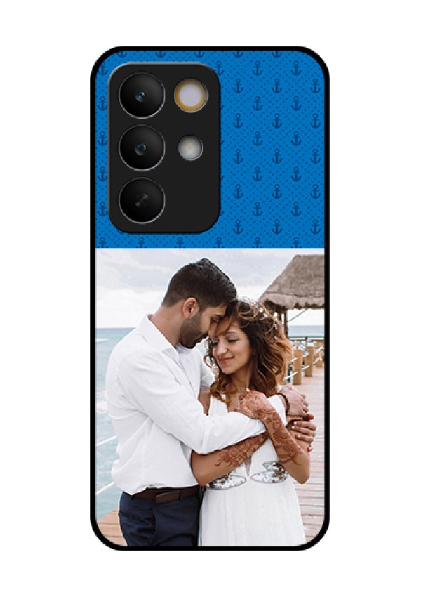 Realme C85 5G Custom Glass Phone Case - Blue Anchors Design