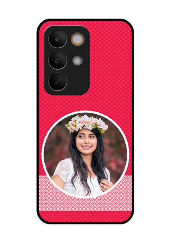 Realme C85 5G Custom Glass Phone Case - Pink Color Pattern Design