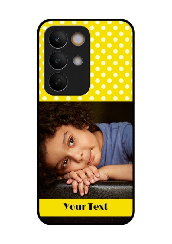 Realme C85 5G Custom Glass Phone Case - Bright Yellow Case Design