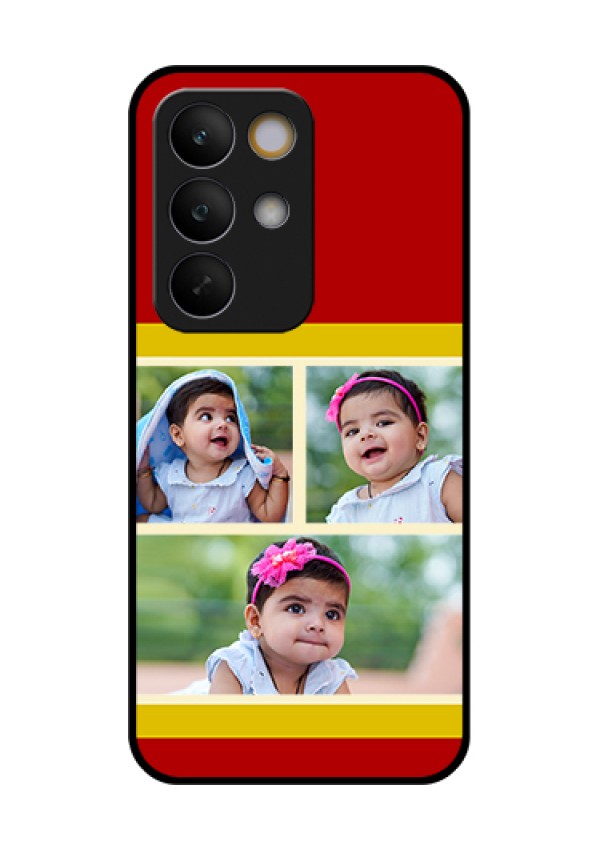 Realme C85 5G Custom Glass Phone Case - Multiple Pic Upload Design
