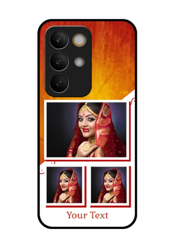 Realme C85 5G Custom Glass Phone Case - Wedding Memories Design