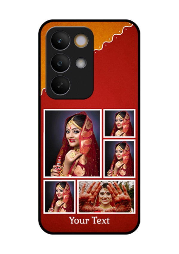 Realme C85 5G Custom Glass Phone Case - Wedding Pic Upload Design