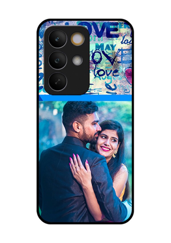 Realme C85 5G Custom Glass Phone Case - Colorful Love Design