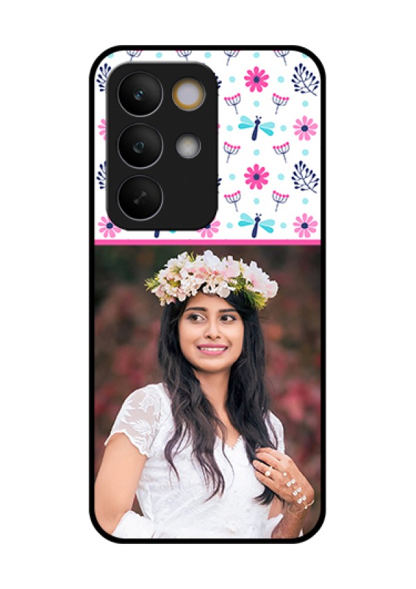 Realme C85 5G Custom Glass Phone Case - Colorful Flower Design