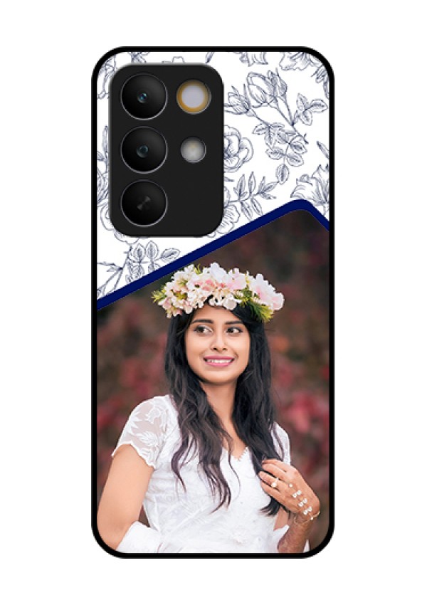 Realme C85 5G Custom Glass Phone Case - Classy Floral Design