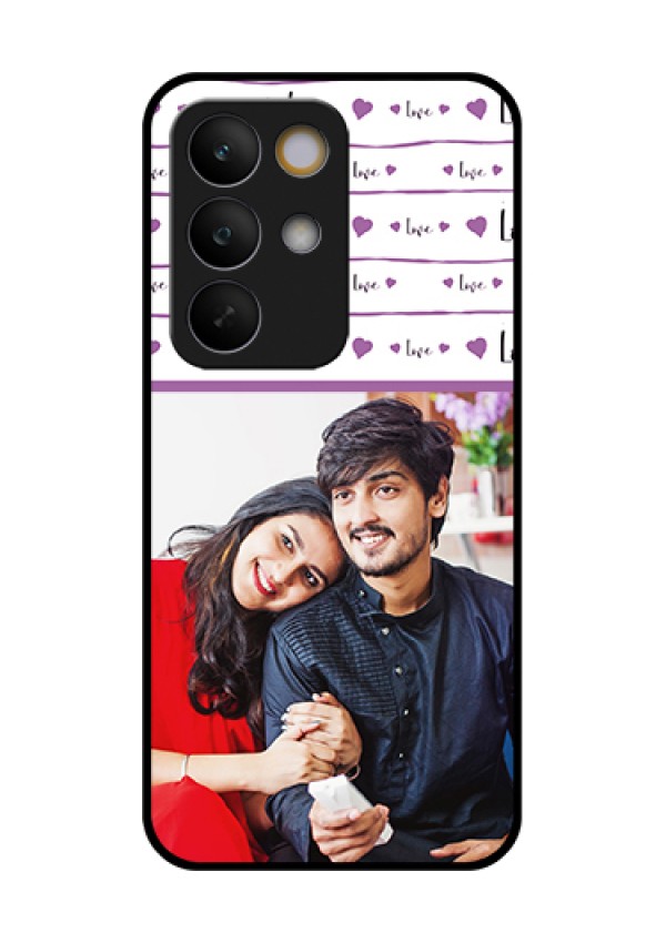 Realme C85 5G Custom Glass Phone Case - Couples Heart Design