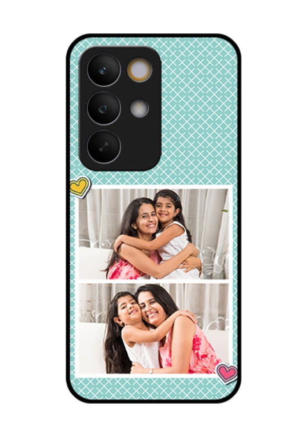 Realme C85 5G Custom Glass Phone Case - 2 Image Holder With Pattern Design