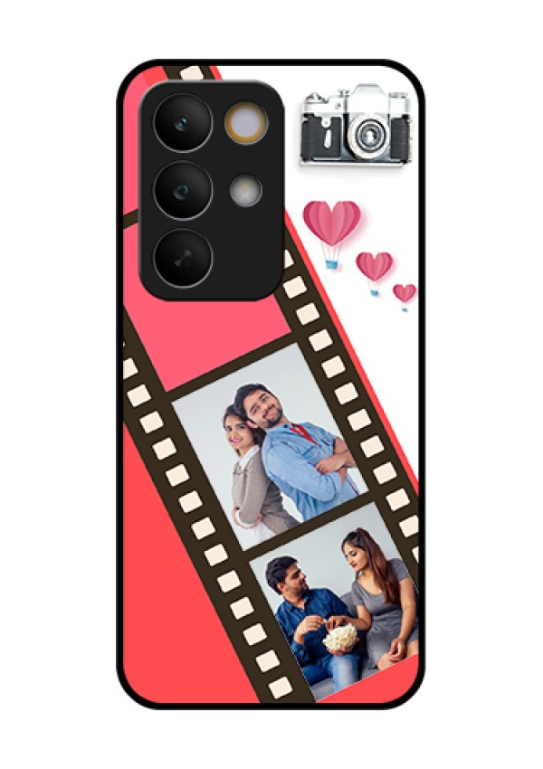 Realme C85 5G Custom Glass Phone Case - 3 Image Holder With Film Reel
