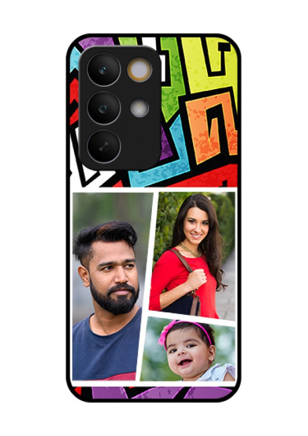 Realme C85 5G Custom Glass Phone Case - Graffiti Pattern Design