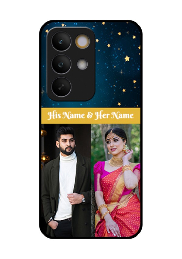 Realme C85 5G Custom Glass Phone Case - Galaxy Stars Backdrop Design