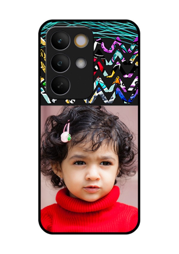 Realme C85 5G Custom Glass Phone Case - Neon Abstract Design
