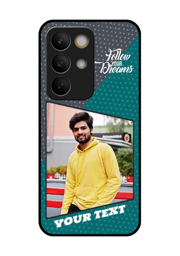 Realme C85 5G Custom Glass Phone Case - Background Pattern Design With Quote