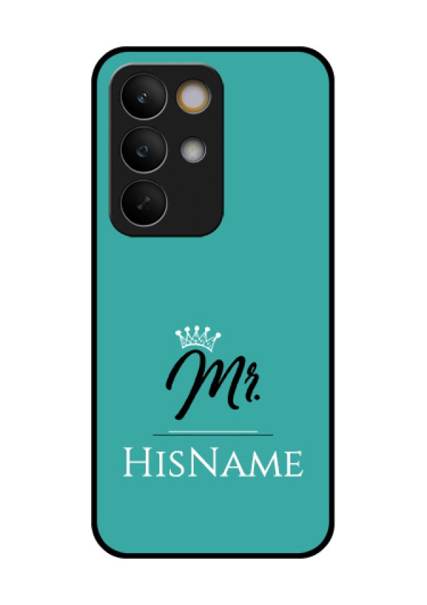 Realme C85 5G Custom Glass Phone Case - Mr With Name Design
