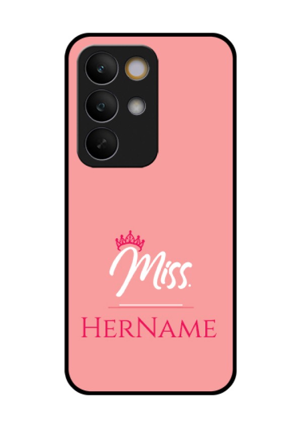 Realme C85 5G Custom Glass Phone Case - Mrs With Name Design